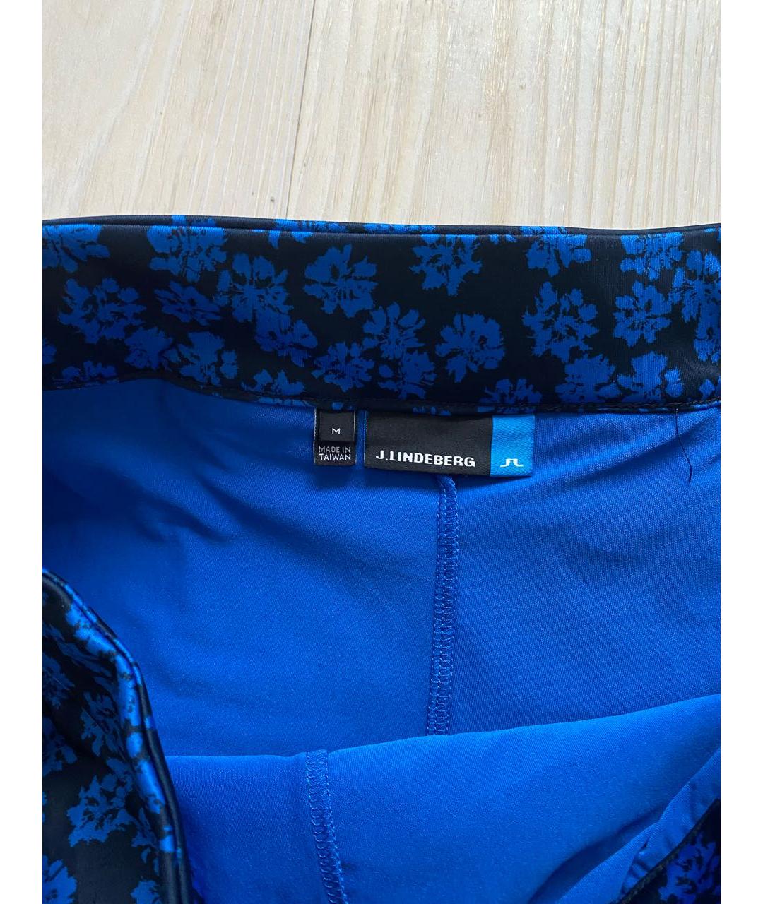 J.LINDEBERG Синяя полиэстеровая юбка мини, фото 4