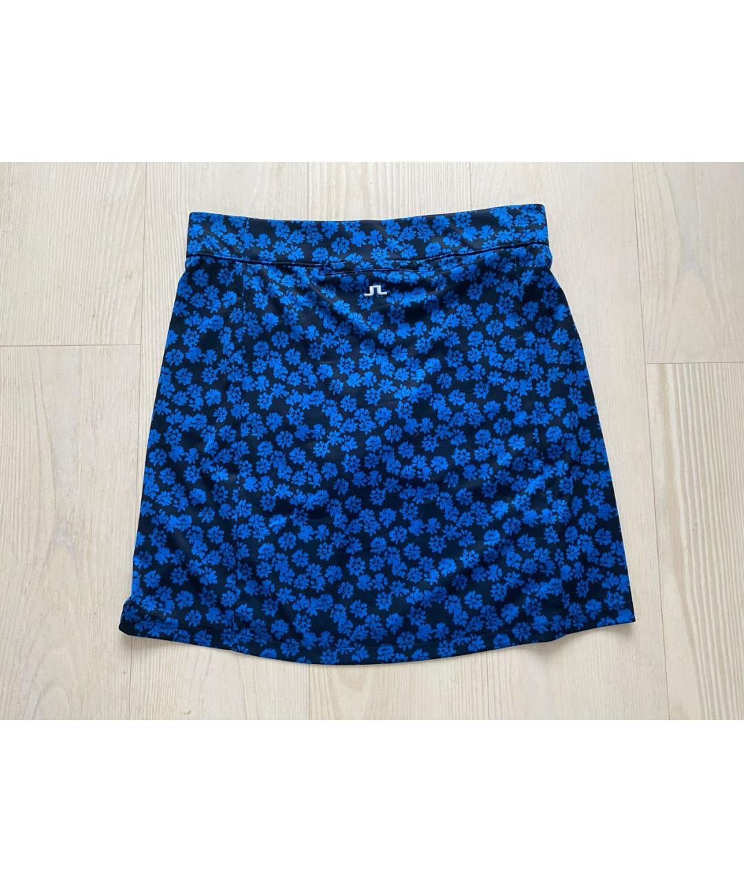 J.LINDEBERG Синяя полиэстеровая юбка мини, фото 5