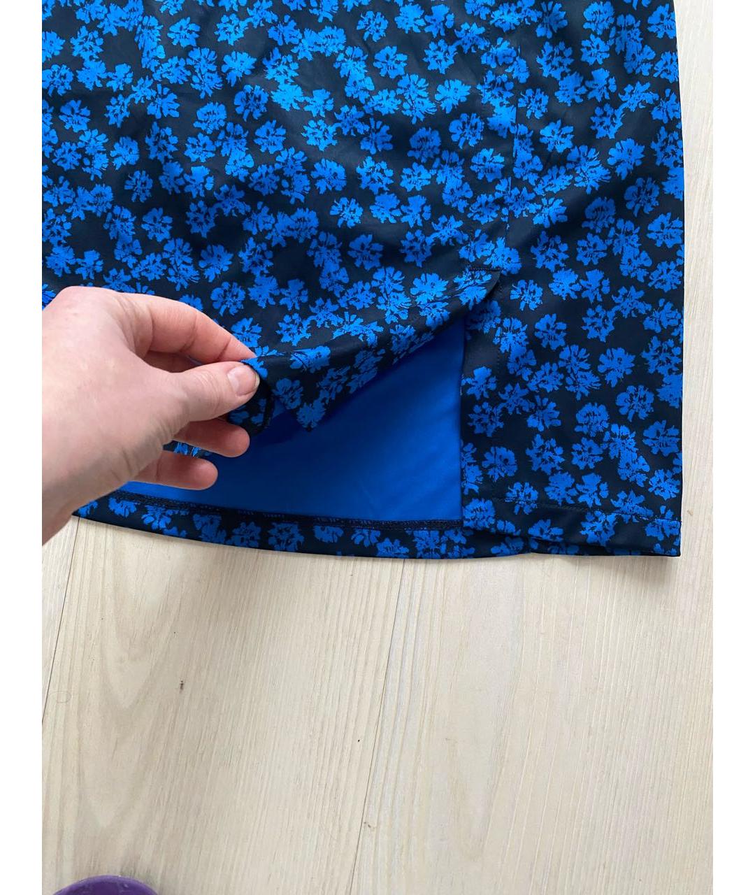 J.LINDEBERG Синяя полиэстеровая юбка мини, фото 2