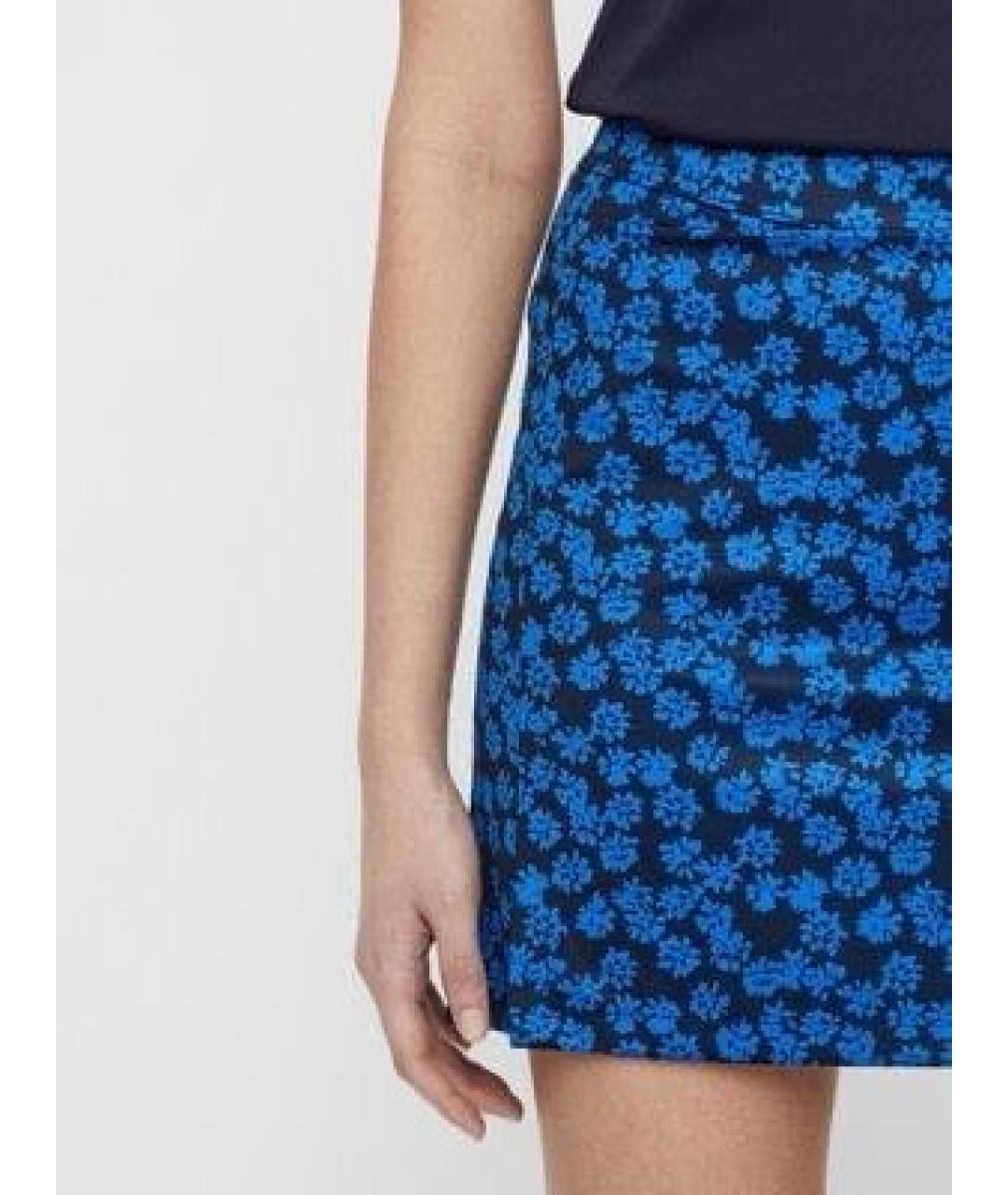 J.LINDEBERG Синяя полиэстеровая юбка мини, фото 7