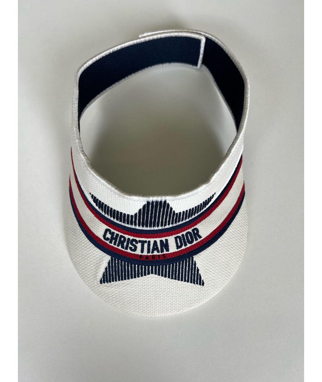 CHRISTIAN DIOR PRE-OWNED Белая хлопковая кепка, фото 2
