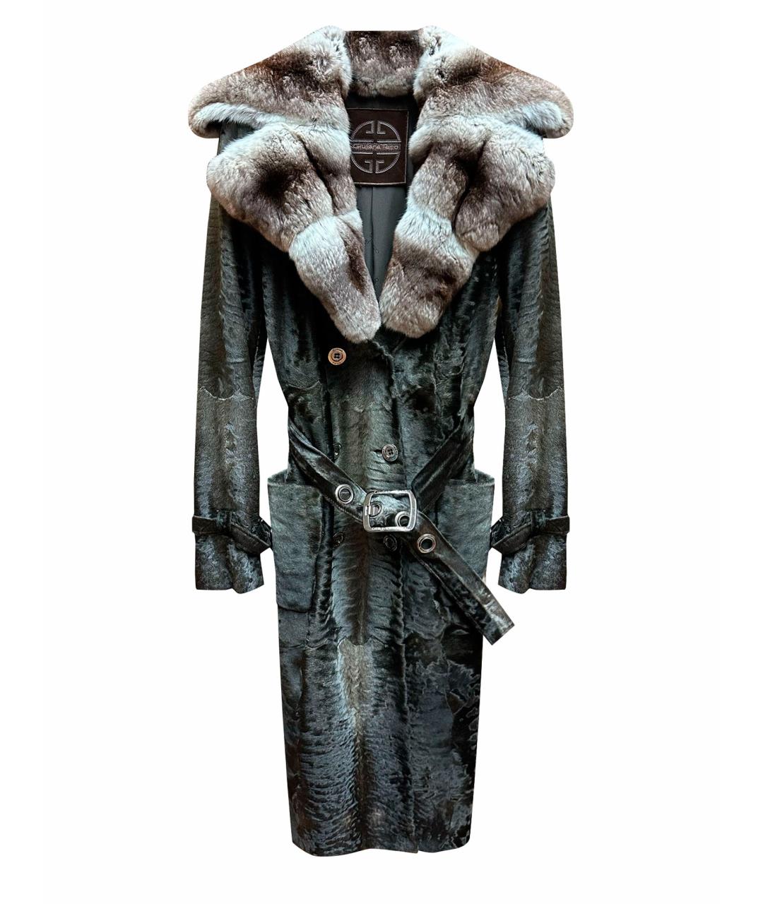 GIULIANA TESO Мульти меховое пальто, фото 1