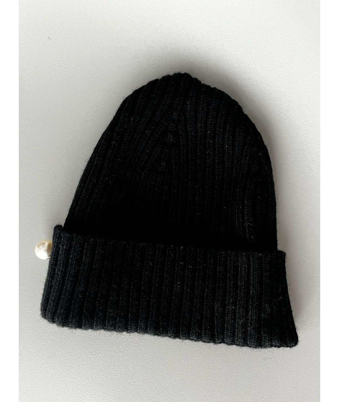 CHANEL Черная кашемировая шапка, фото 2