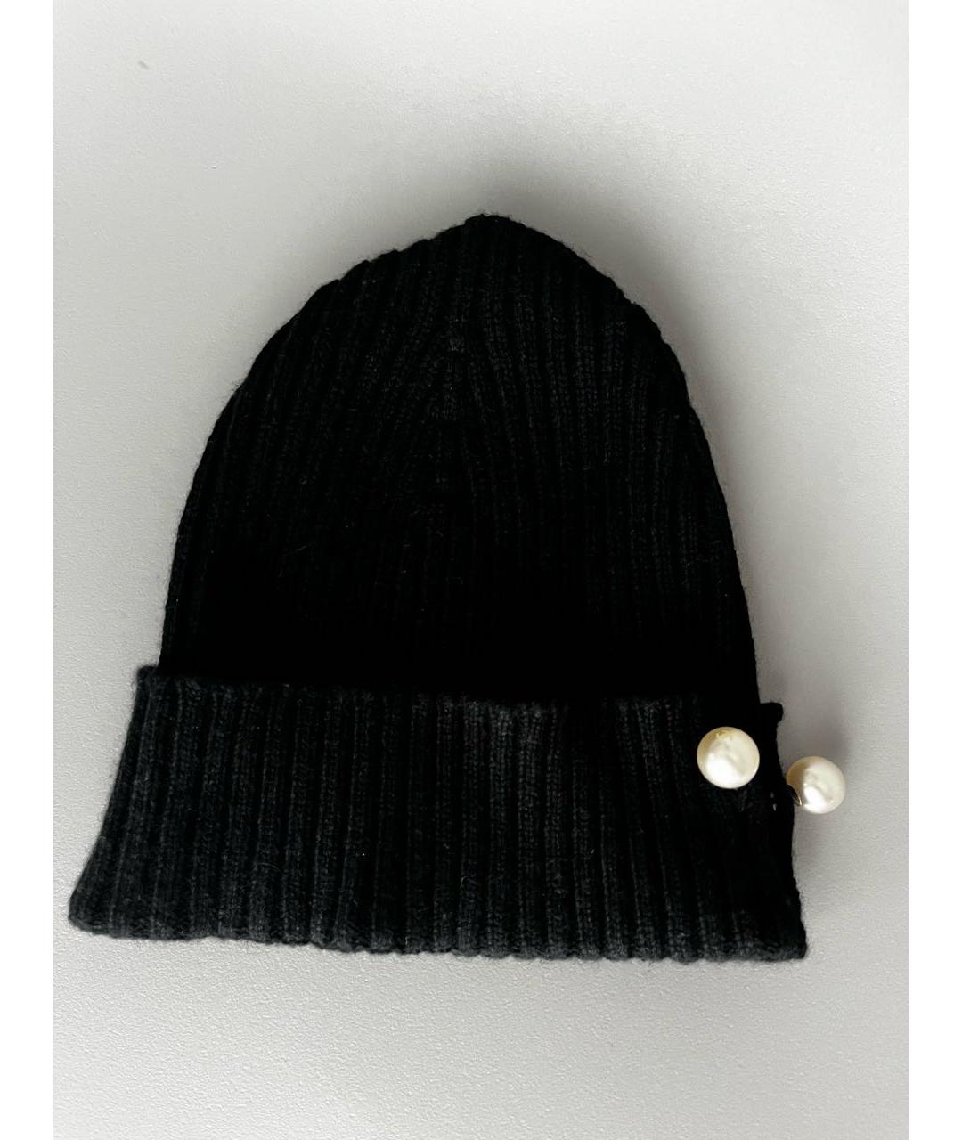 CHANEL Черная кашемировая шапка, фото 7