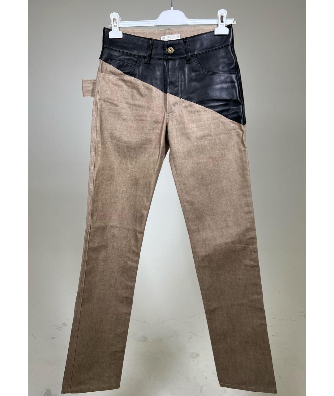 BOTTEGA VENETA Коричневые прямые джинсы, фото 4