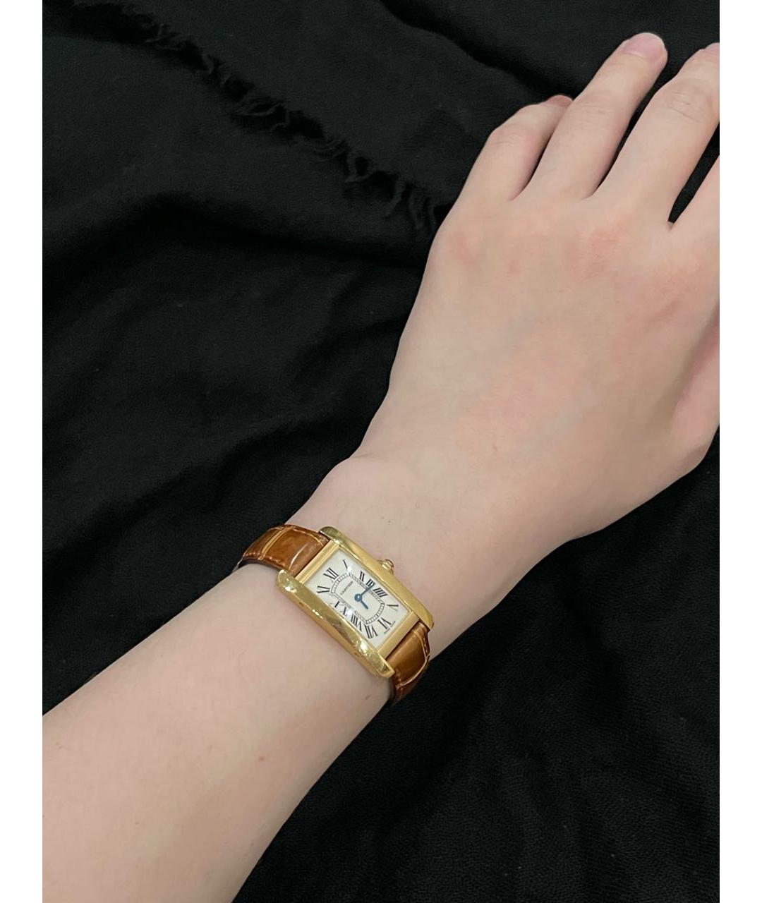 CARTIER Золотые часы из желтого золота, фото 4