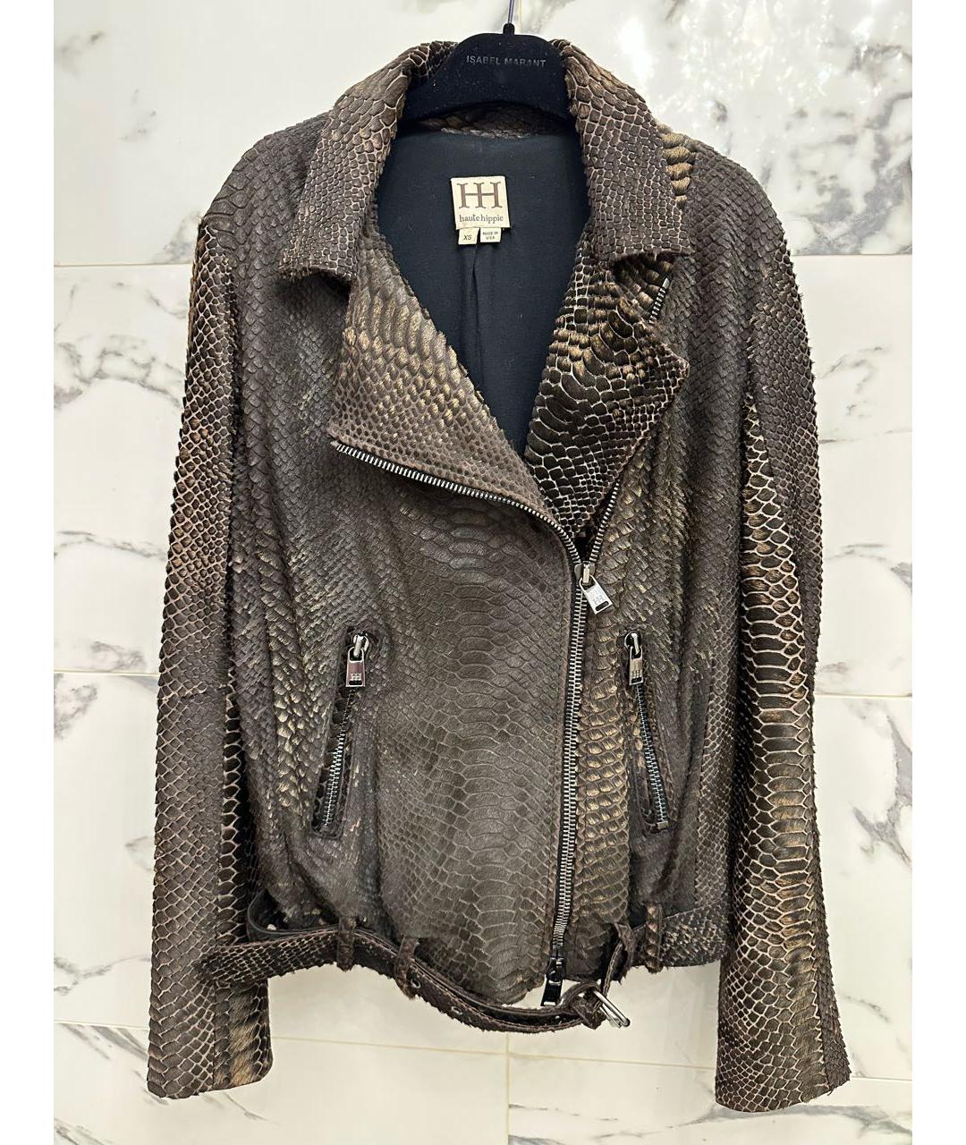 Haute hippie leather on sale jacket