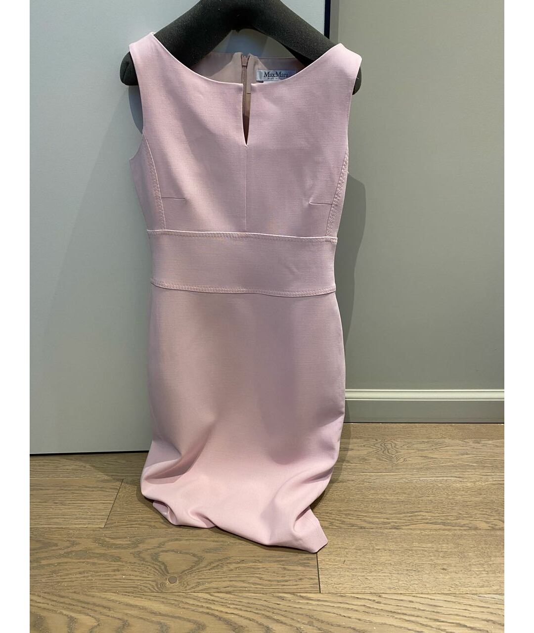 MAX MARA Розовое шерстяное коктейльное платье, фото 2
