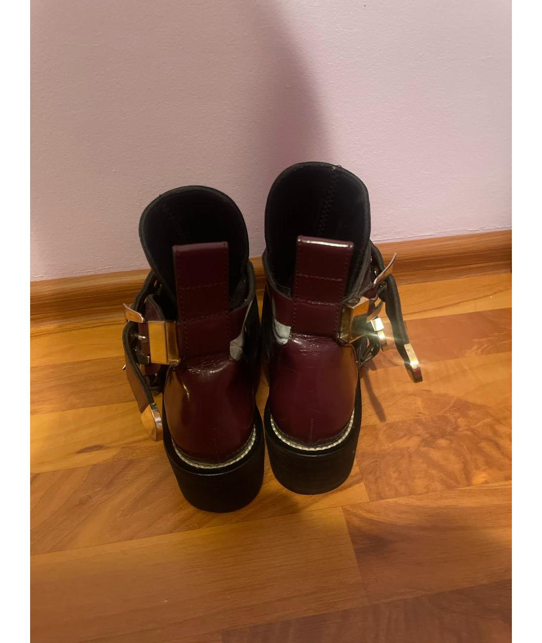 BALENCIAGA Фиолетовые кожаные ботинки, фото 3