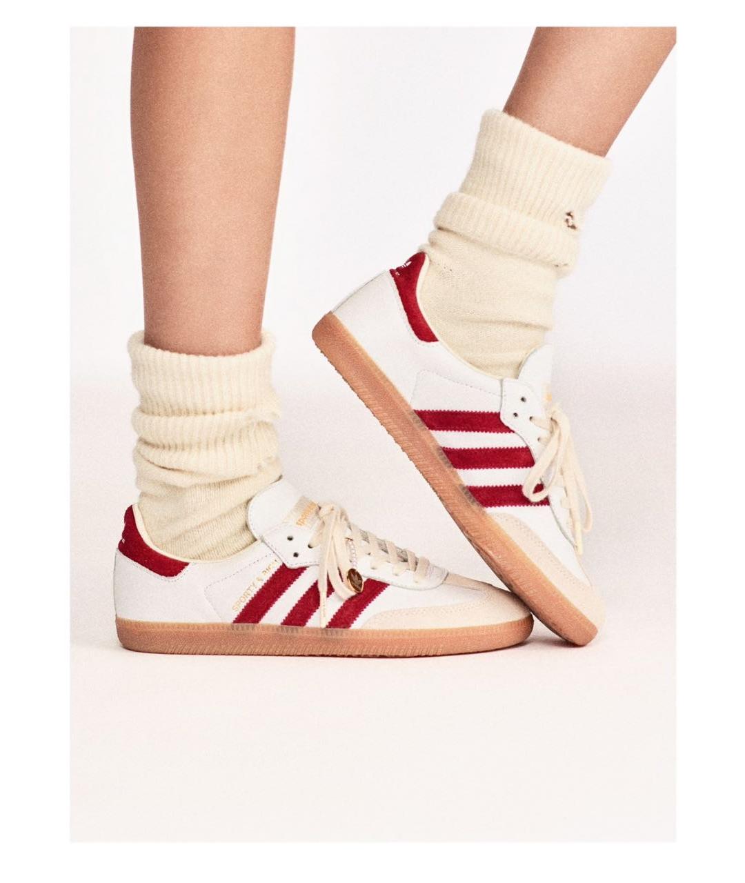 ADIDAS Белые кожаные кроссовки, фото 2