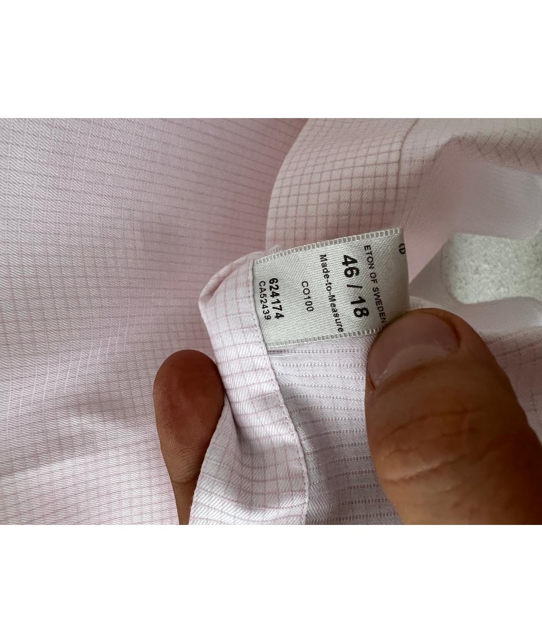 ETON Розовая хлопковая классическая рубашка, фото 3