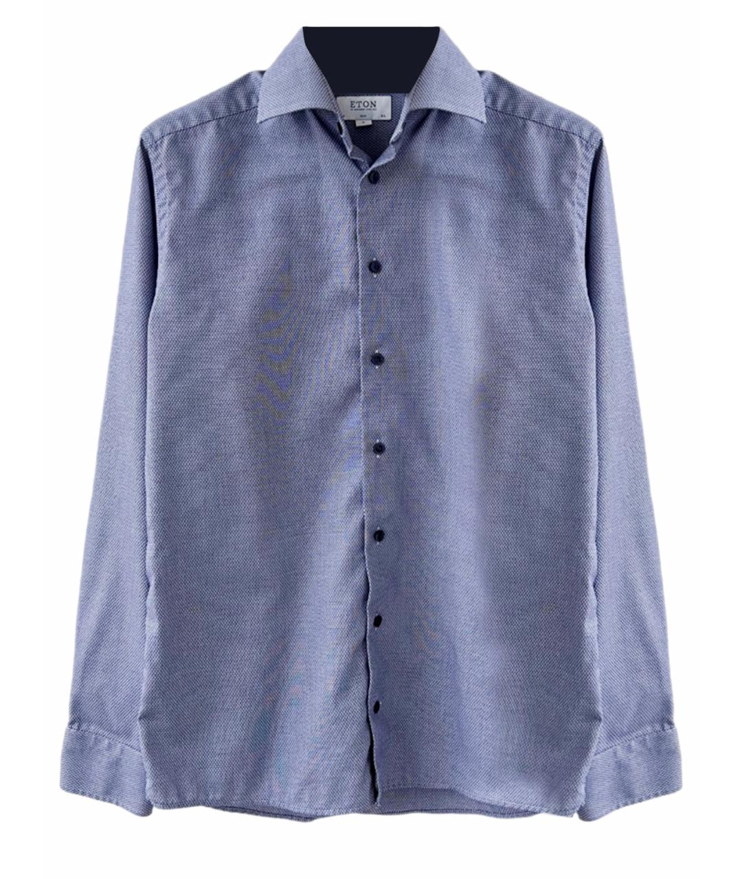 ETON Синяя хлопковая классическая рубашка, фото 1
