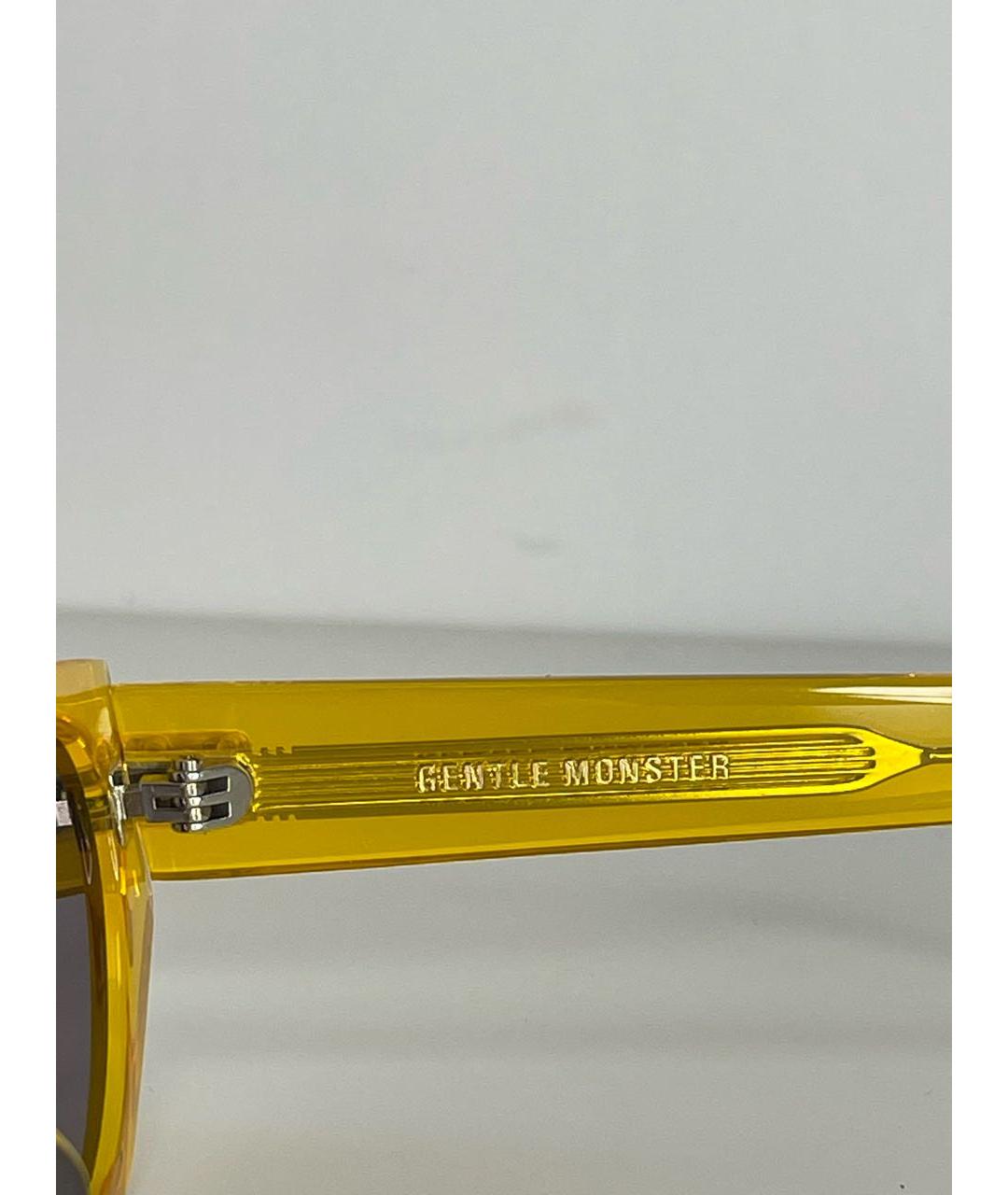 GENTLE MONSTER Желтые пластиковые солнцезащитные очки, фото 6