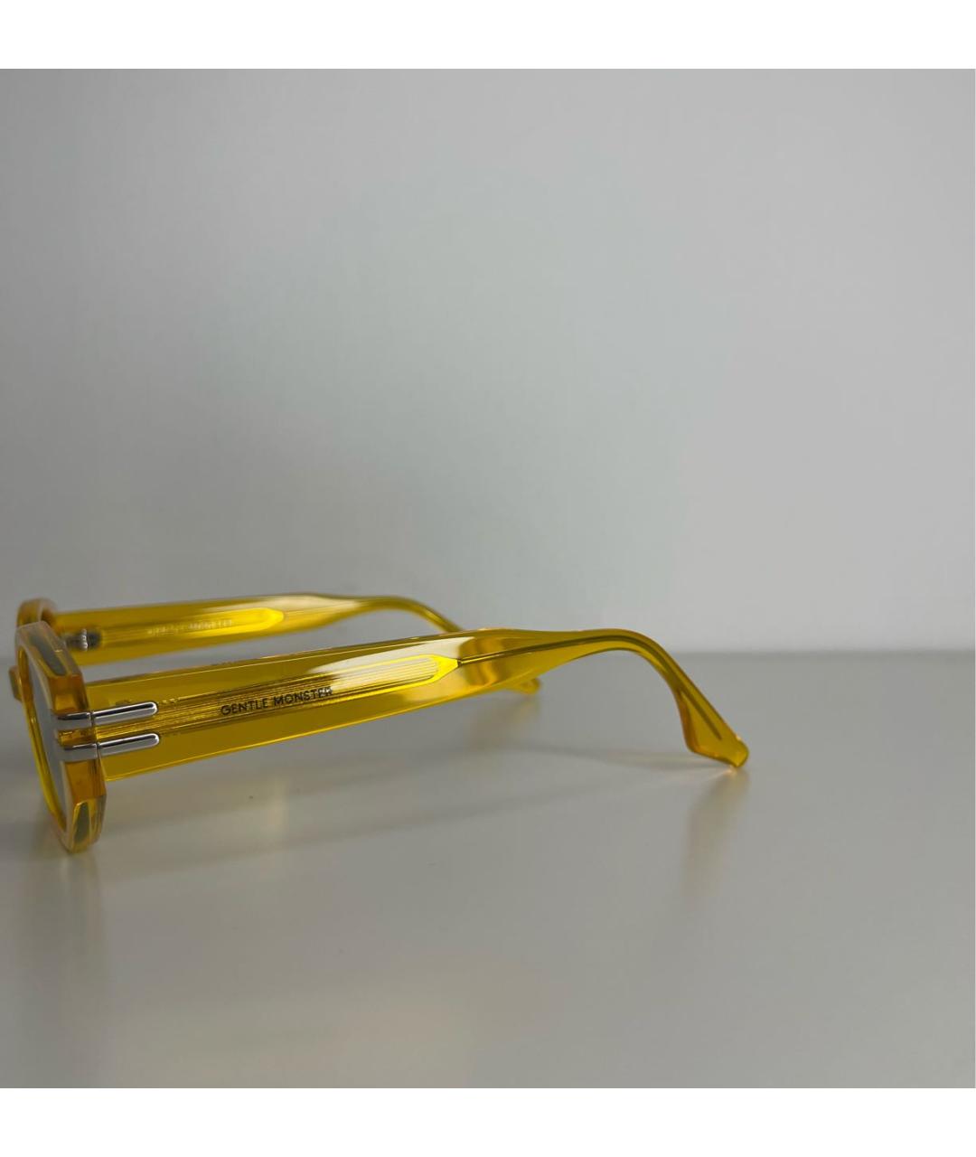 GENTLE MONSTER Желтые пластиковые солнцезащитные очки, фото 8