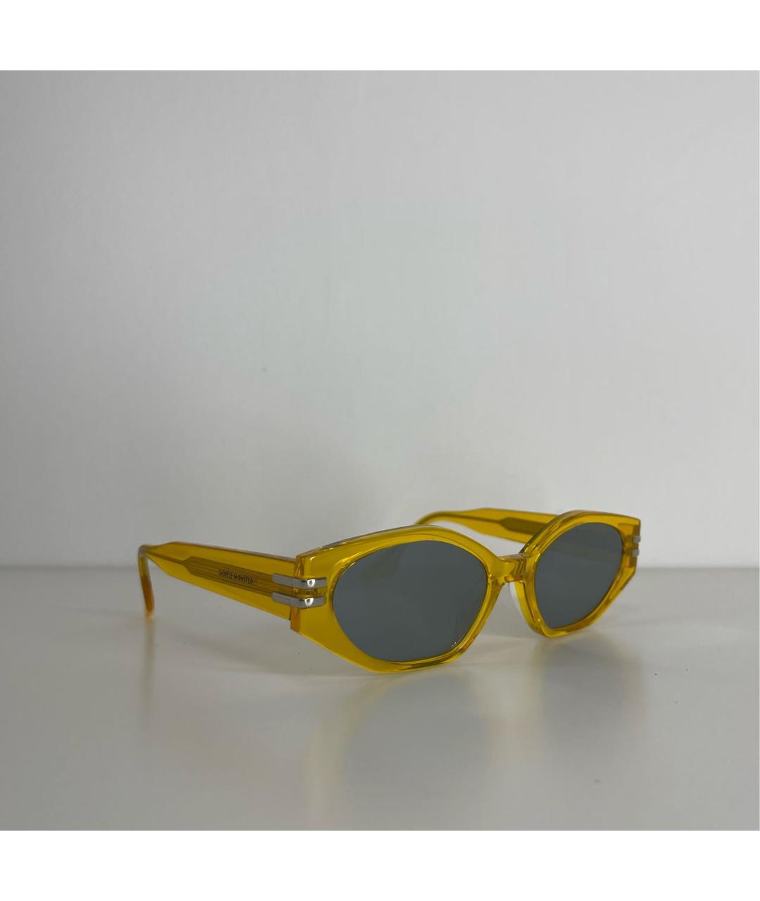 GENTLE MONSTER Желтые пластиковые солнцезащитные очки, фото 5