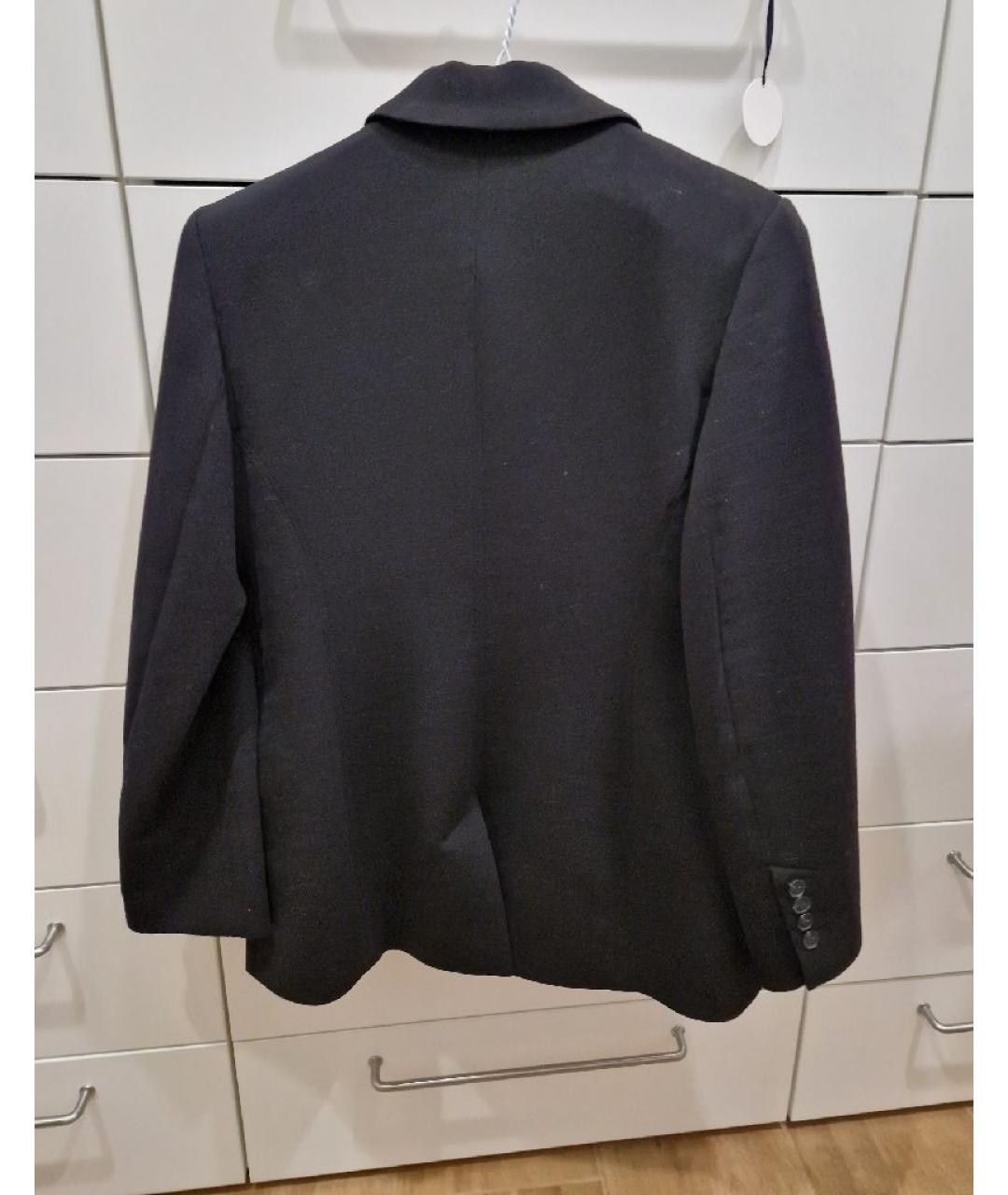 12 STOREEZ Черный шерстяной жакет/пиджак, фото 2