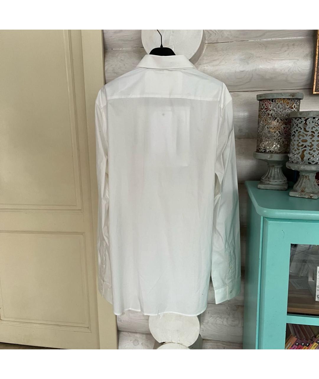 MAISON MARGIELA Белая хлопковая классическая рубашка, фото 3