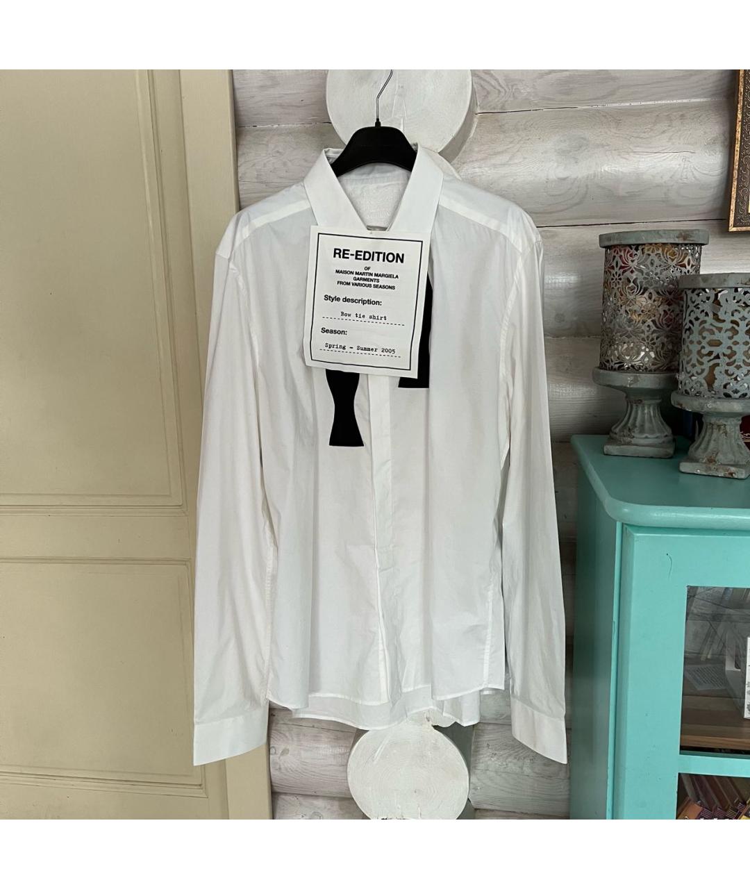 MAISON MARGIELA Белая хлопковая классическая рубашка, фото 2