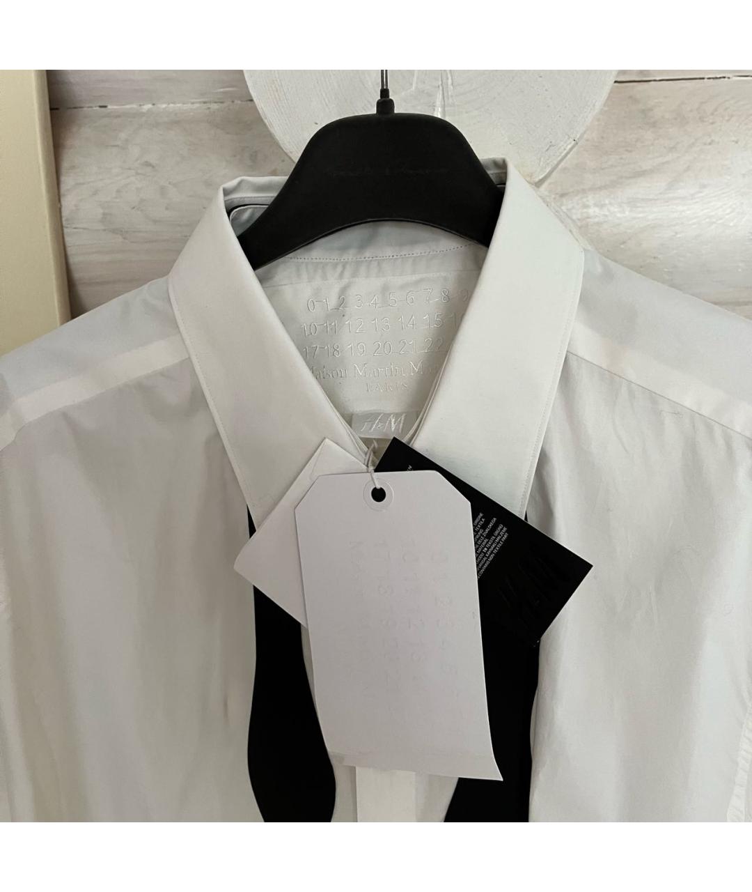 MAISON MARGIELA Белая хлопковая классическая рубашка, фото 4