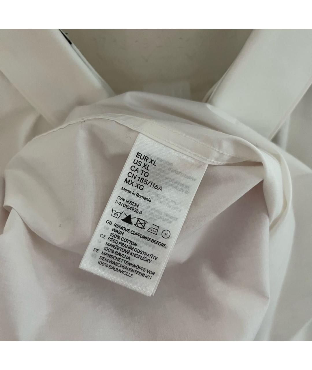 MAISON MARGIELA Белая хлопковая классическая рубашка, фото 8