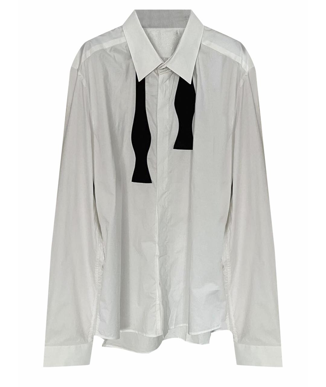 MAISON MARGIELA Белая хлопковая классическая рубашка, фото 1