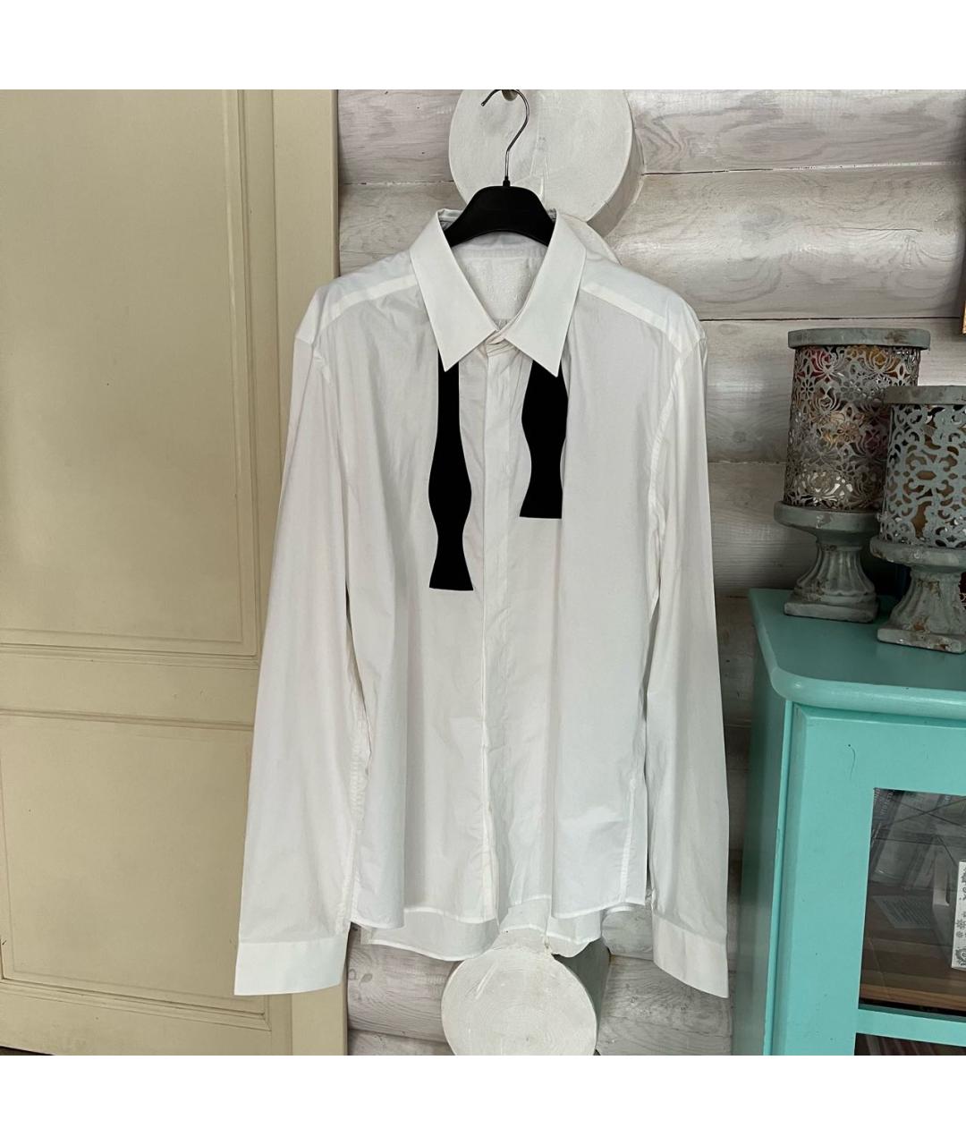 MAISON MARGIELA Белая хлопковая классическая рубашка, фото 9
