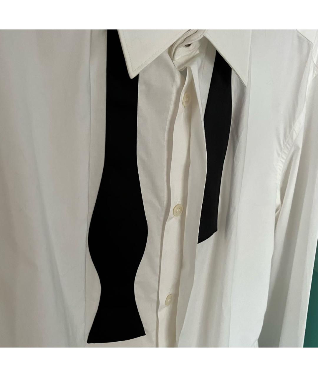 MAISON MARGIELA Белая хлопковая классическая рубашка, фото 7