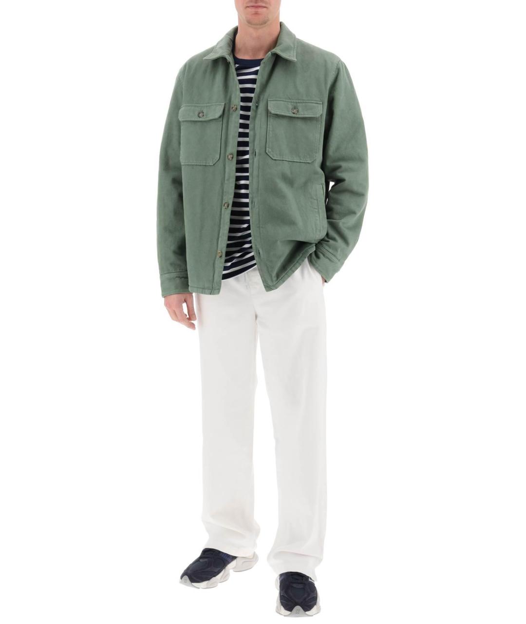 A.P.C. Зеленая хлопковая куртка, фото 3