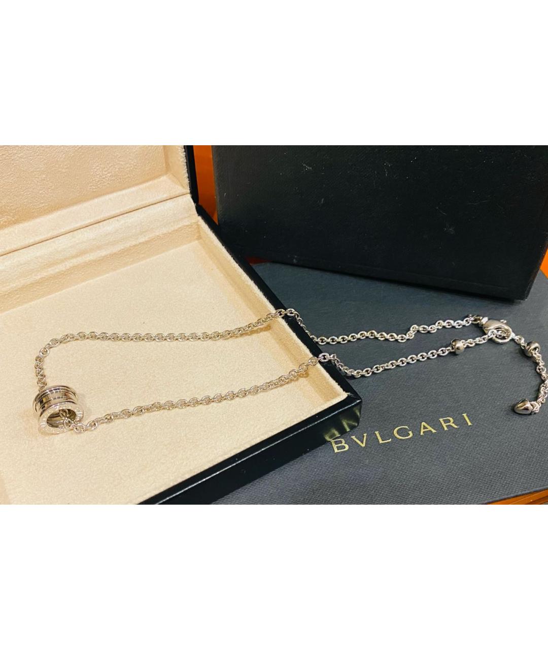 BVLGARI Белое колье из белого золота, фото 2