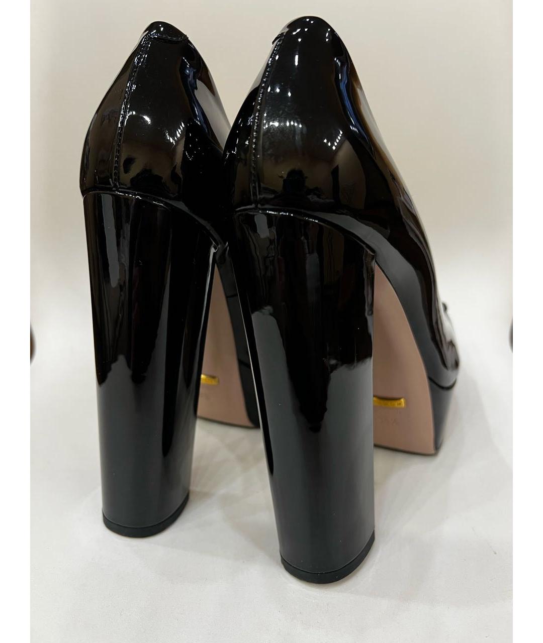 GUCCI Черные туфли из лакированной кожи, фото 3