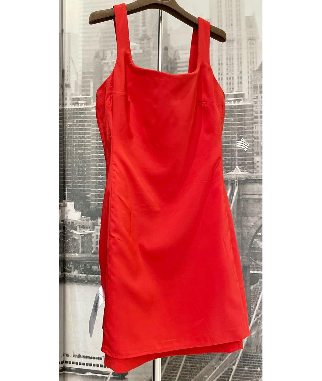 ARMANI EXCHANGE Красное вискозное платье, фото 7