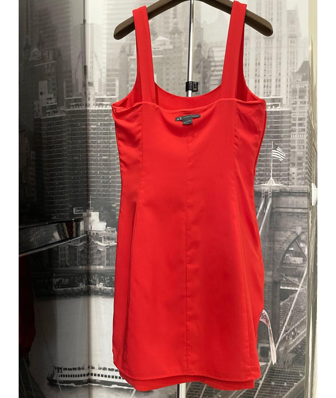 ARMANI EXCHANGE Красное вискозное платье, фото 3