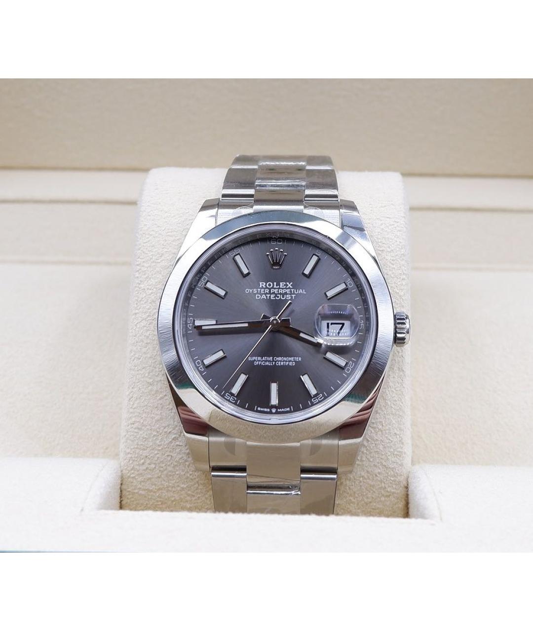 ROLEX Серые часы, фото 3