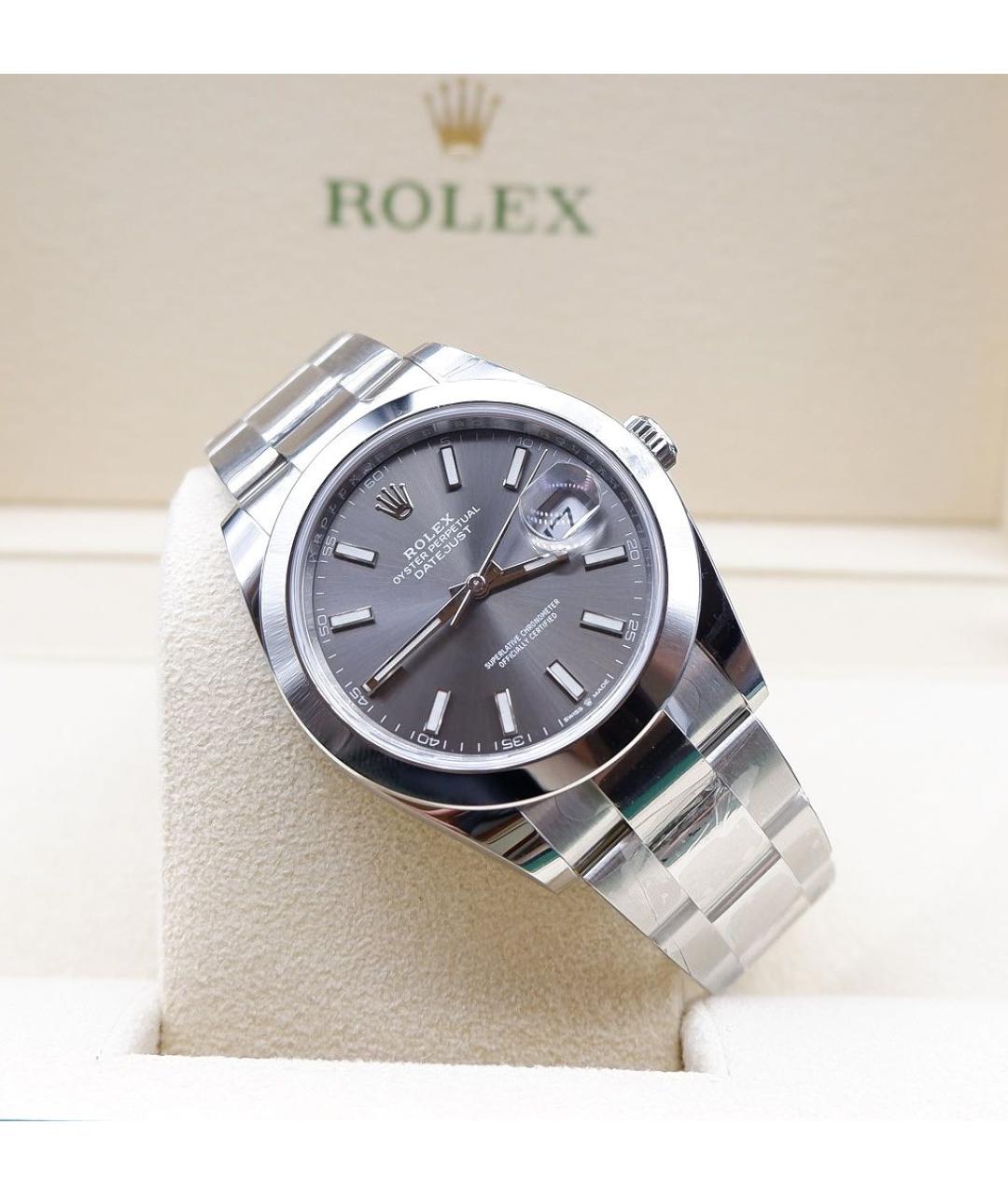 ROLEX Серые часы, фото 2