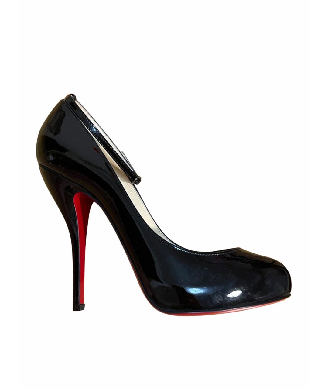 CHRISTIAN LOUBOUTIN Черные туфли из лакированной кожи, фото 1