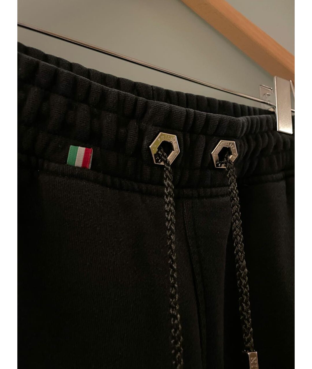 PHILIPP PLEIN Черные хлопковые повседневные брюки, фото 3