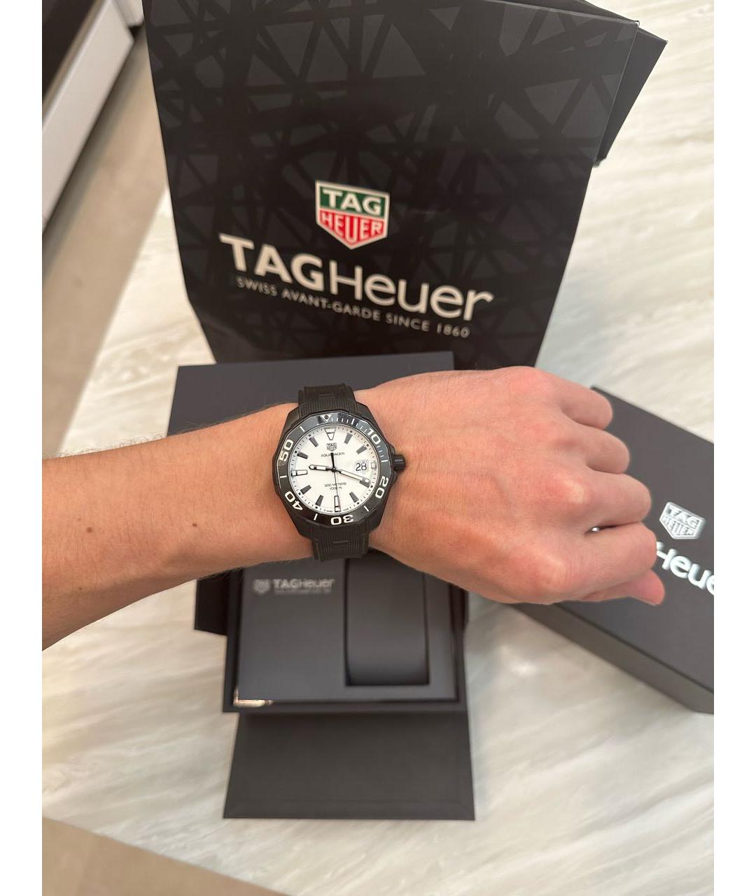 TAG HEUER Черные титановые часы, фото 3