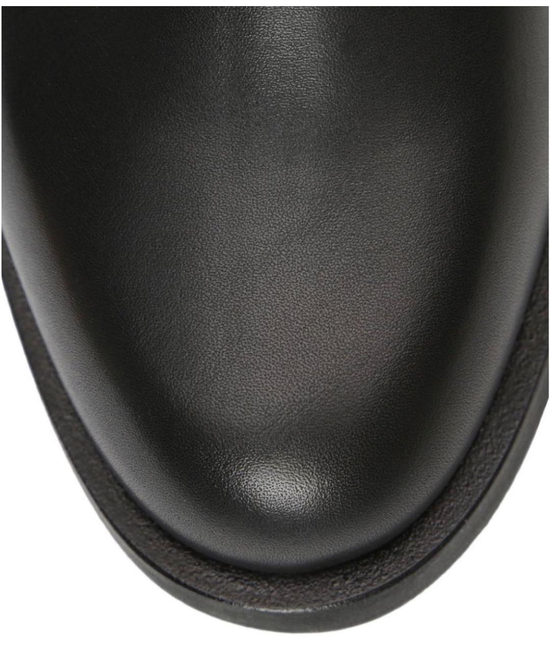 EMPORIO ARMANI Черные кожаные сапоги, фото 3
