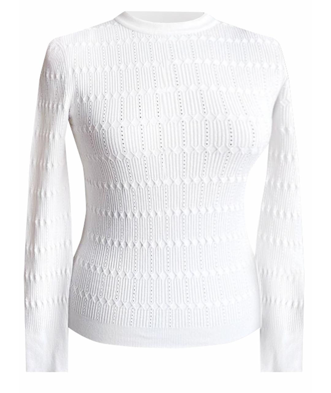 BALMAIN Белый вискозный джемпер / свитер, фото 1