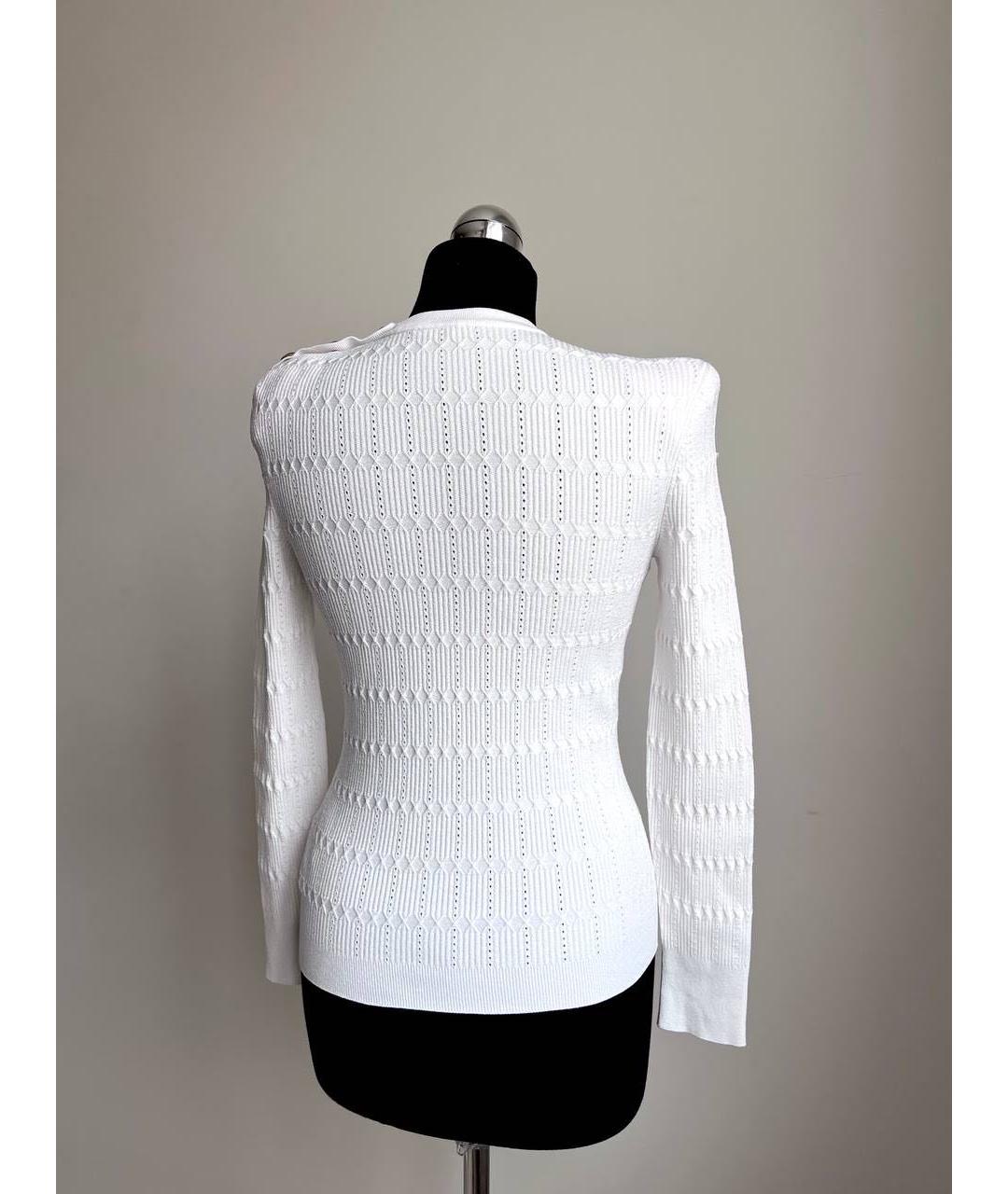 BALMAIN Белый вискозный джемпер / свитер, фото 2