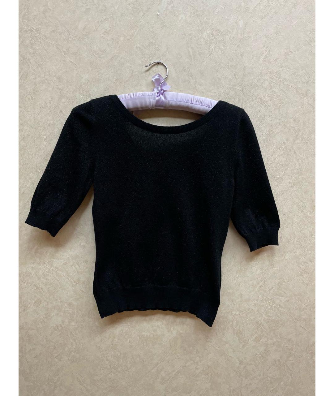 MOSCHINO Черный хлопковый джемпер / свитер, фото 9