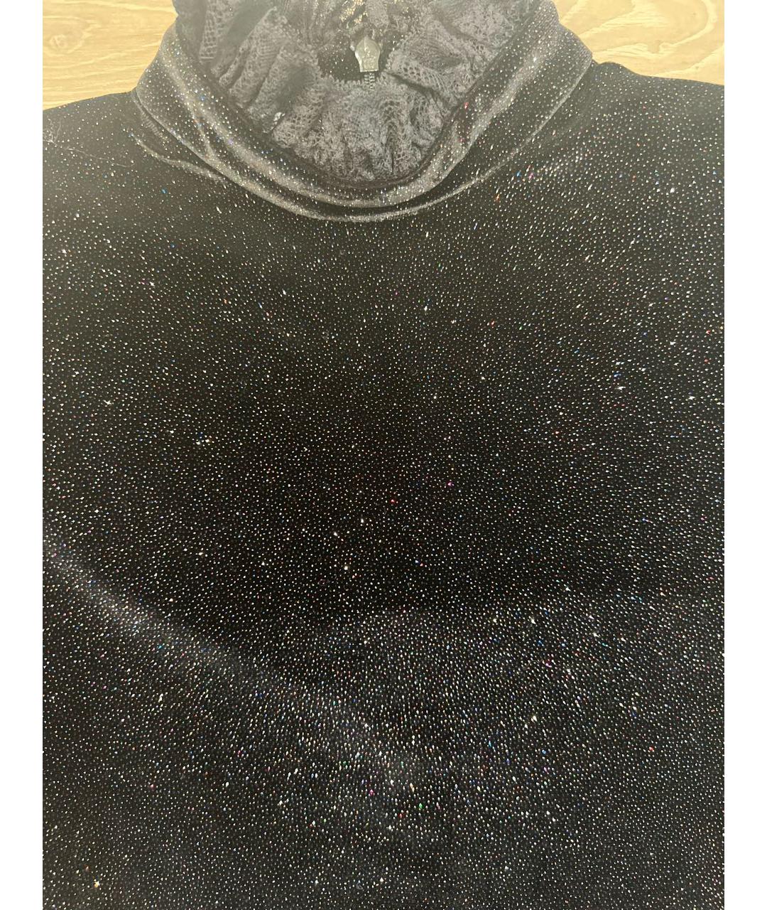 PHILOSOPHY DI LORENZO SERAFINI Черный бархатный костюм с брюками, фото 4