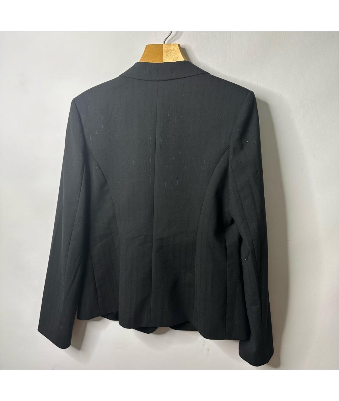 PINKO Черный полиуретановый жакет/пиджак, фото 2