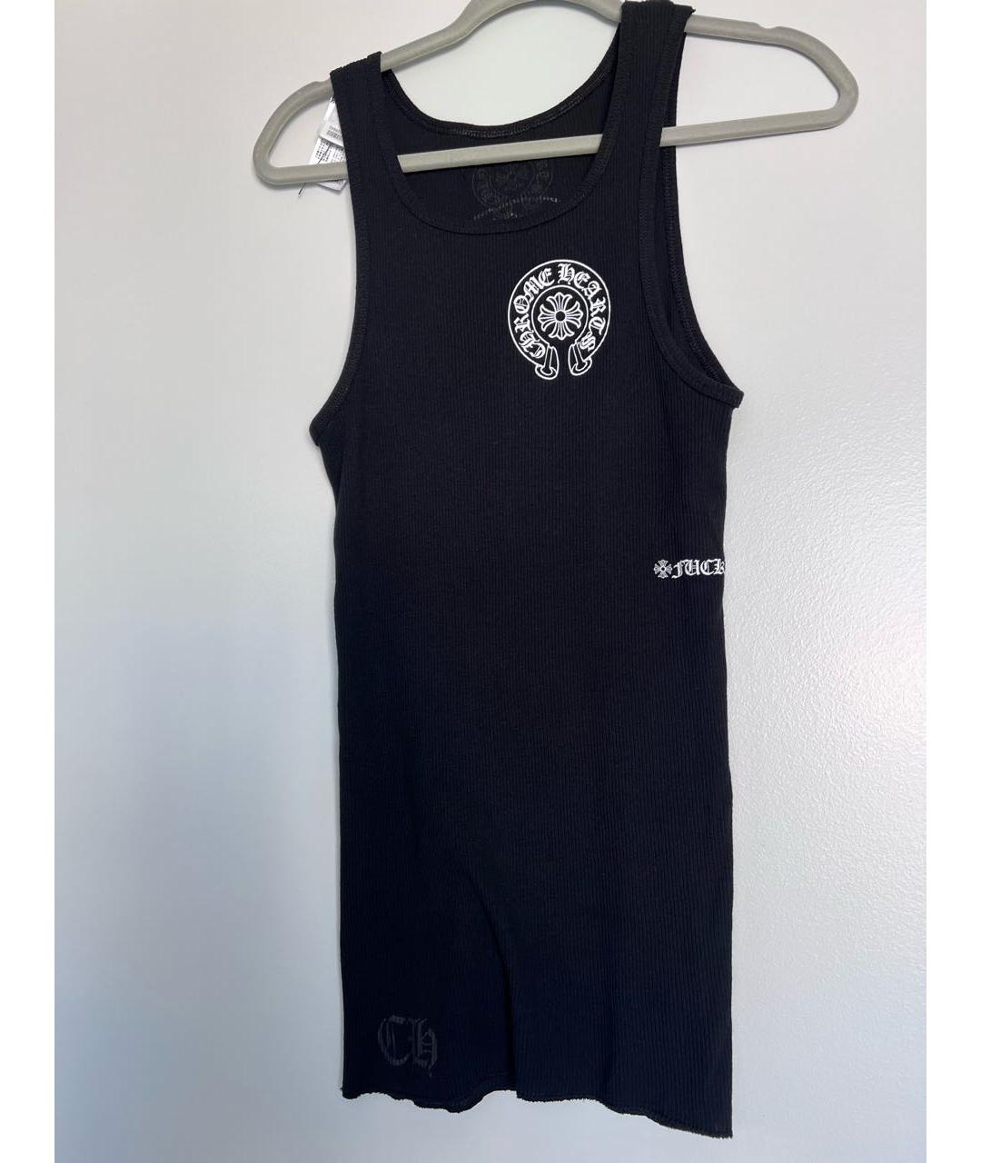 CHROME HEARTS Черная хлопковая майка, фото 5