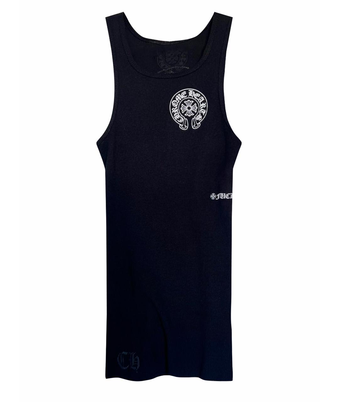 CHROME HEARTS Черная хлопковая майка, фото 1