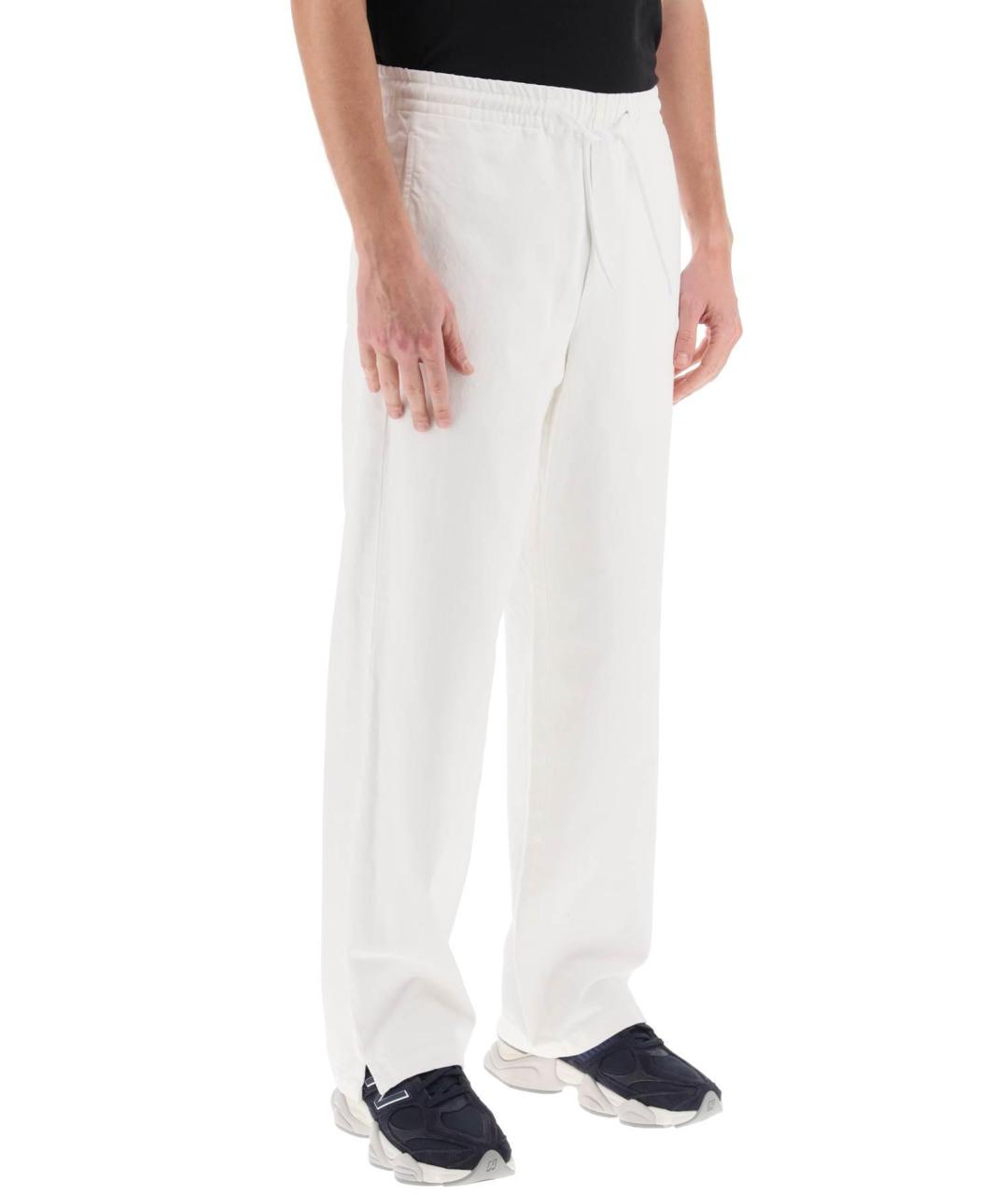 A.P.C. Белые хлопковые прямые джинсы, фото 4