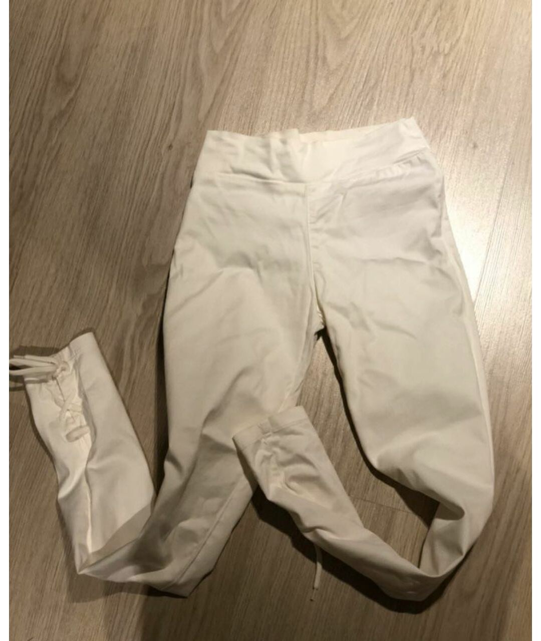 ERMANNO SCERVINO Белые хлопко-эластановые брюки узкие, фото 4