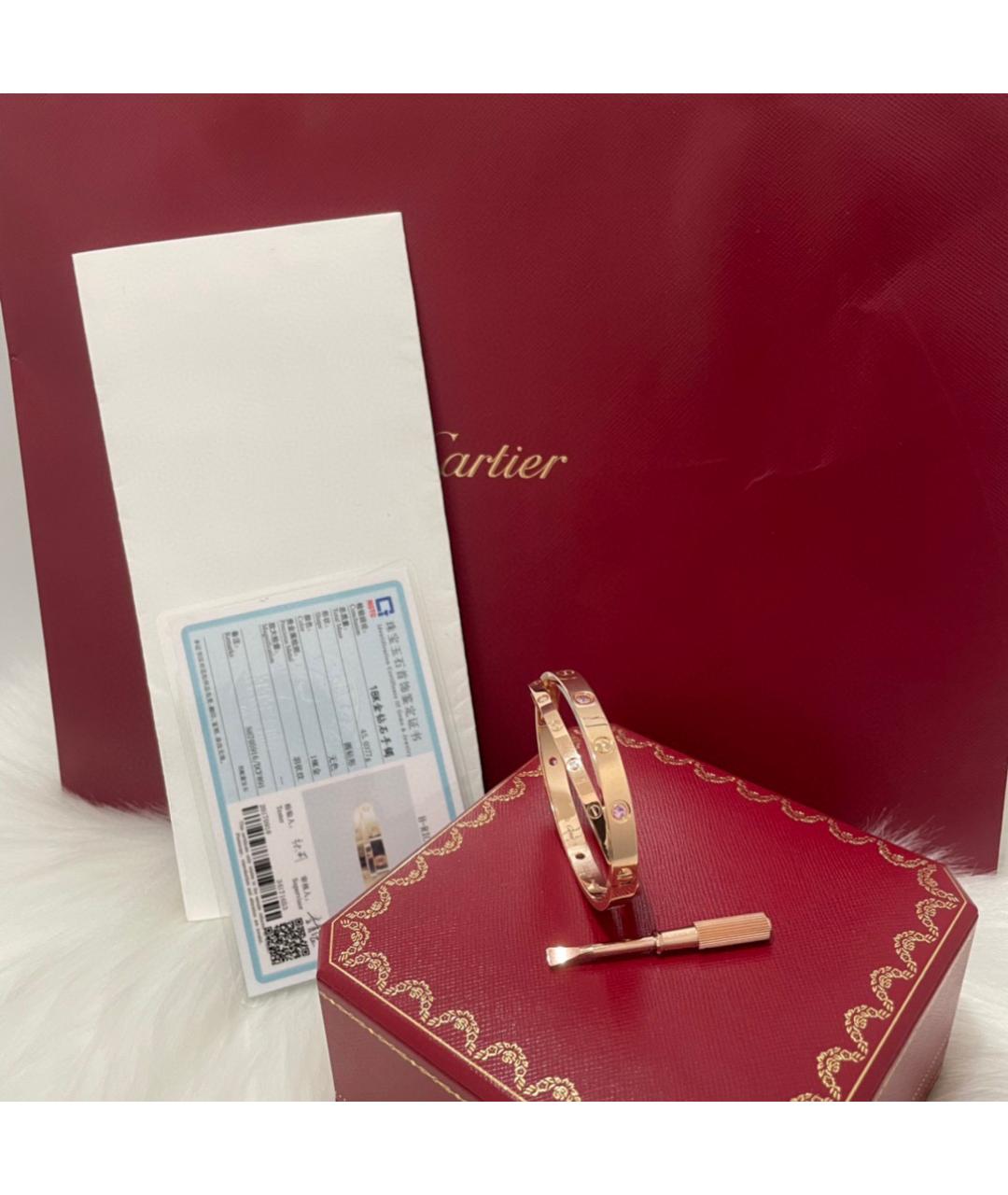 CARTIER Золотой браслет из розового золота, фото 4