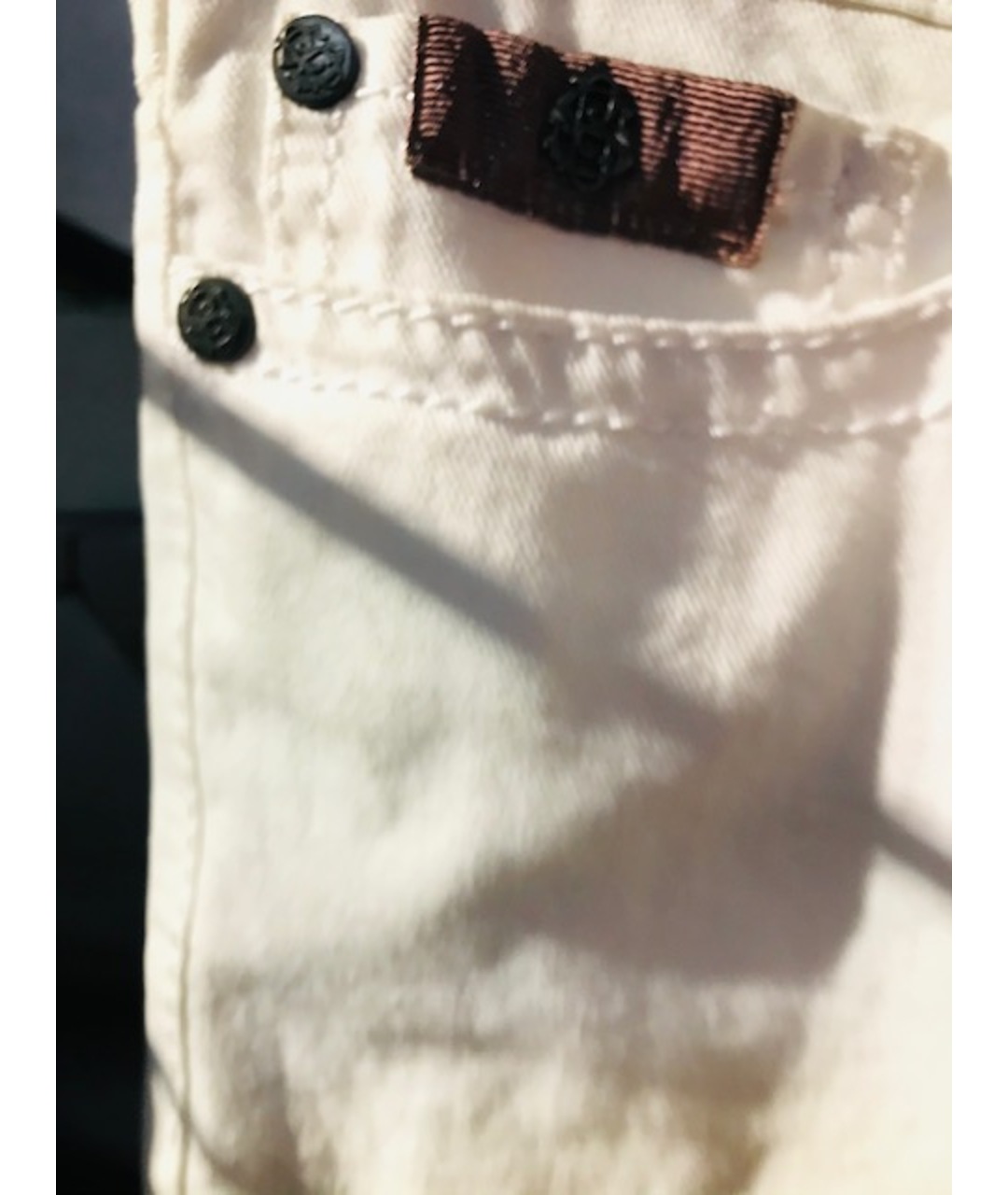 BOGNER Бежевые хлопко-эластановые прямые джинсы, фото 6