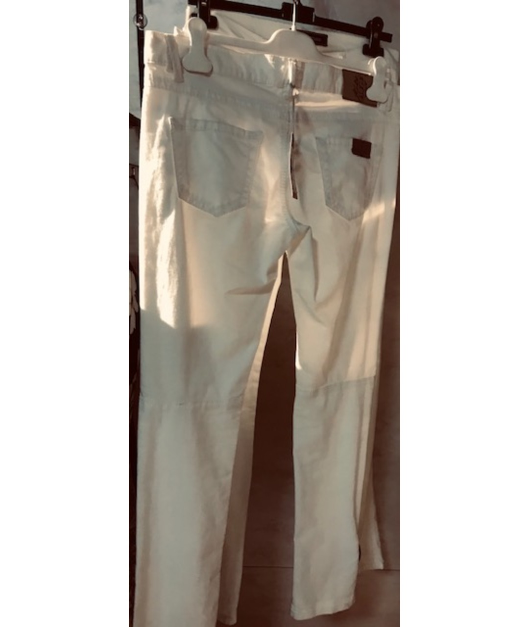 BOGNER Бежевые хлопко-эластановые прямые джинсы, фото 2